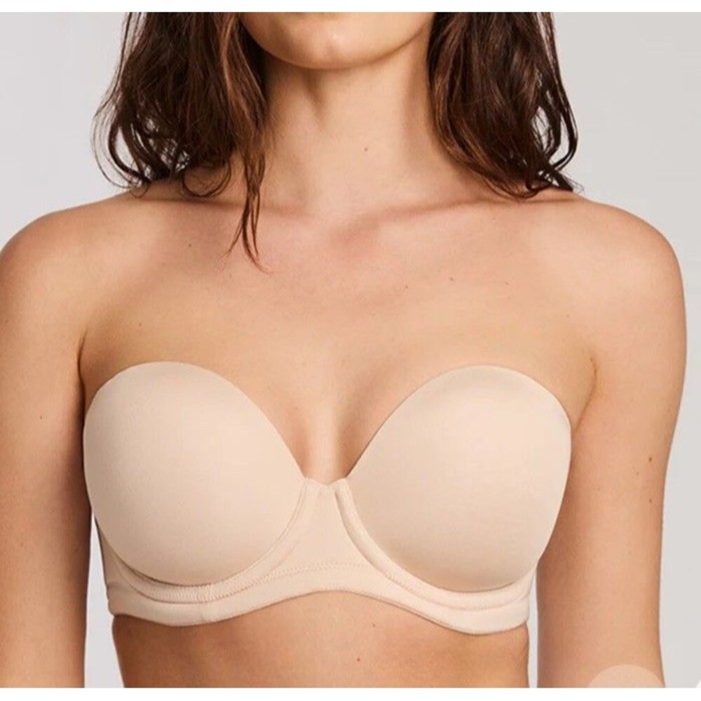 NWT Wacoal Red Carpet Strapless Convertible Bra 30DDD Beige Underwire 854119